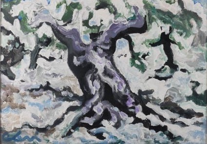 Carlo Levi, Albero, Olio su tela, 50x70 cm. Venduto per 3.250 euro